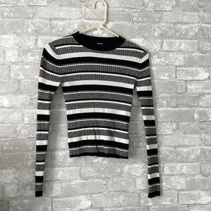 XS/ black,grey,white stripes/ never worn